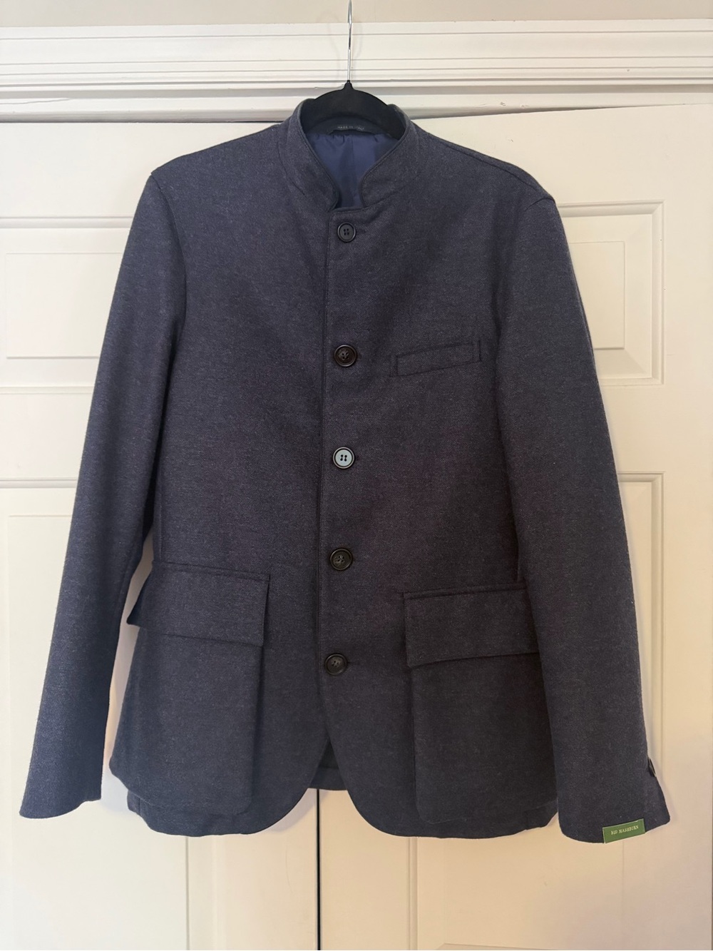 NWT Sid Mashburn Tyrolean Wool Jacket in Navy, Men’s Size Small